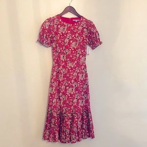 Antonio Melani Pleated Floral Dress